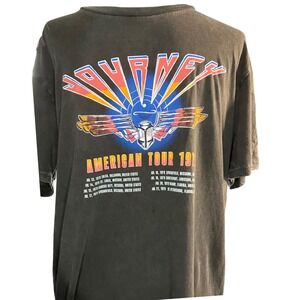 Journey American Tour 1979 Graphic Wrangler T-Shirt Mens Large Black Cotton L